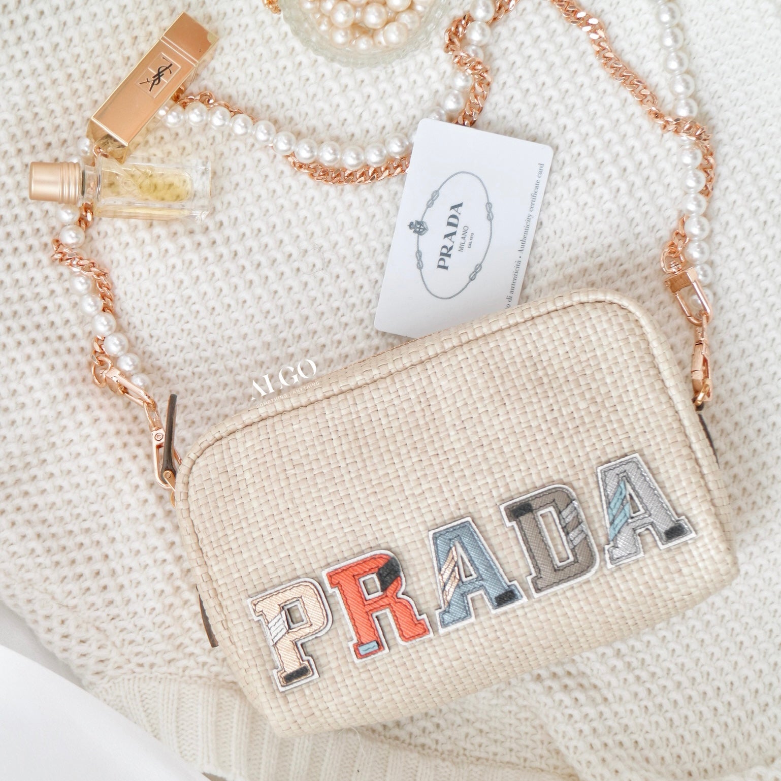 Prada straw hot sale