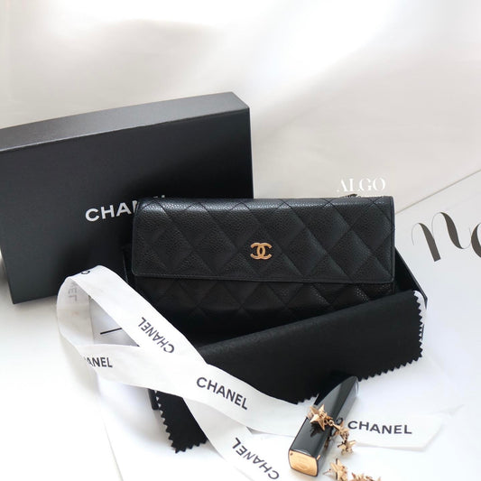 CHANEL CAVIAR SKIN LONG WALLET (PRE-ORDER)