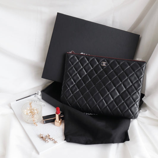 CHANEL LAMBSKIN CLUTCH