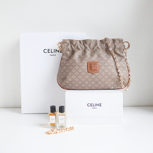 CELINE BEIGE POUCH BAG