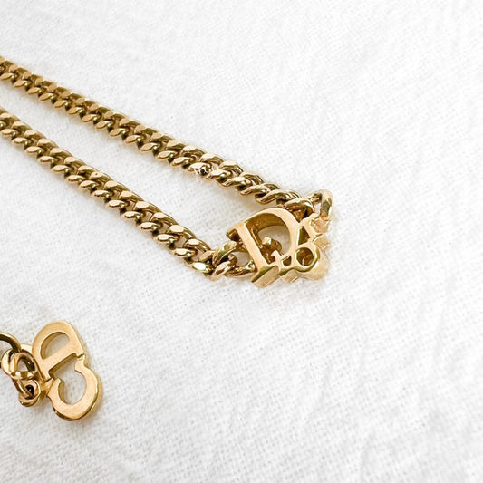 DIOR LOGO VINTAGE NECKLACE